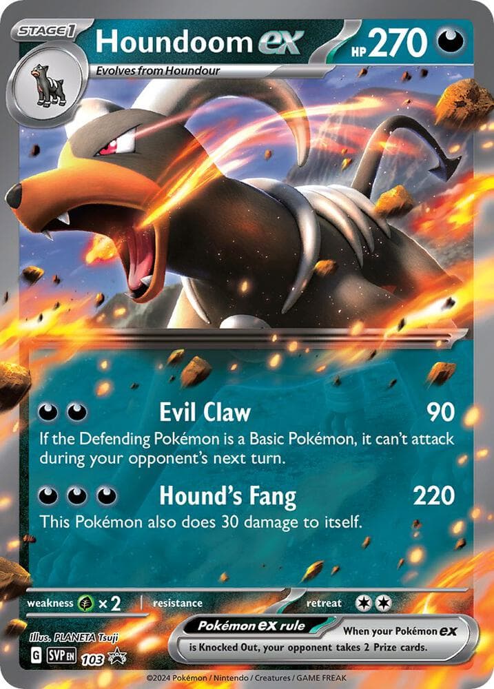 Houndoom Ex #103 - NM