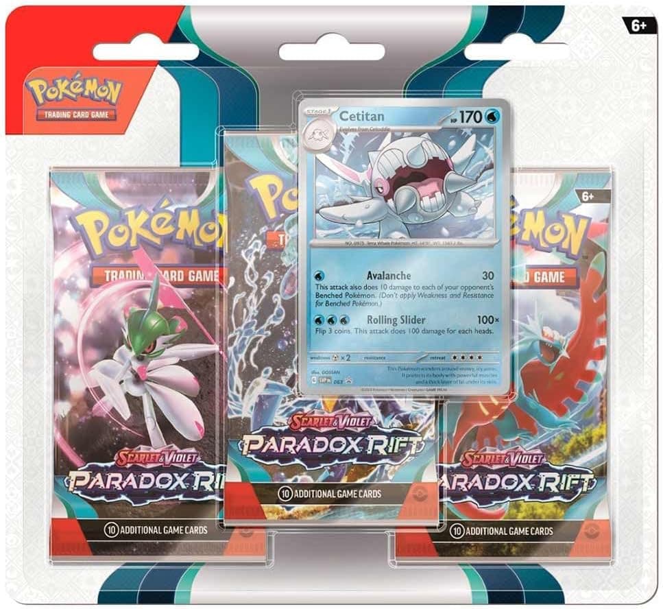 Pokemon TCG: Paradox Rift - 3-Pack Blister | Cetitan