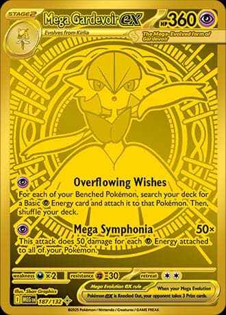 Mega Gardevoir ex - 187/132 - NM