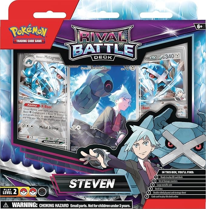 Pokémon TCG: Rival Battle Deck—Steven (1 Ready-to-Play 60-Card Deck)