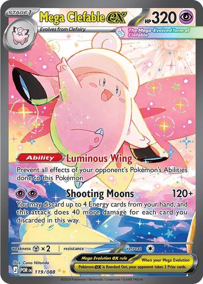 Mega Clefable ex - 119/088 - NM