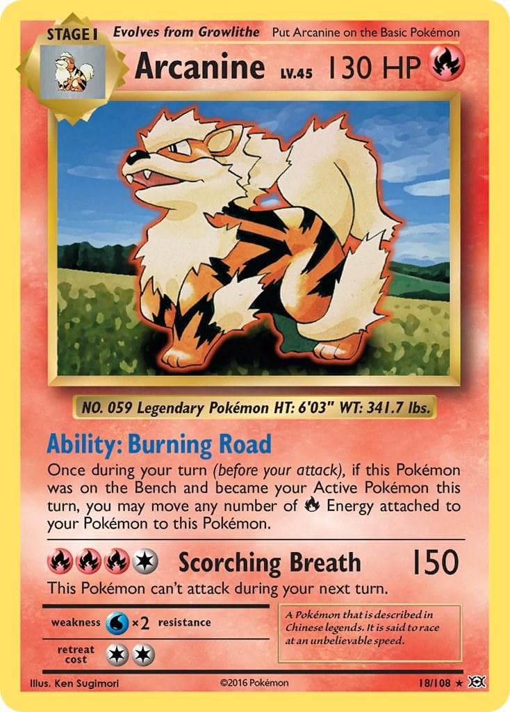 Arcanine #18 - MP